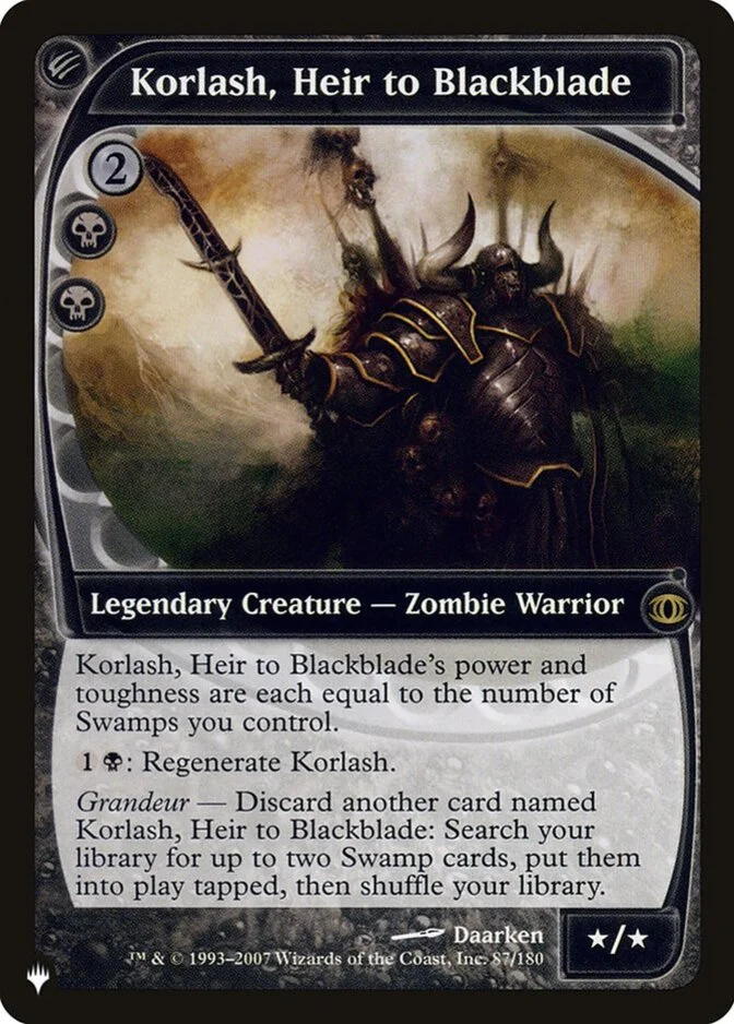 Korlash, Heir to Blackblade [PLIST]