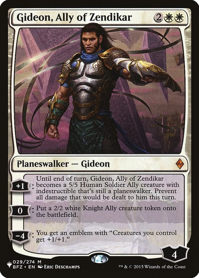 Gideon, Ally of Zendikar [PLIST]