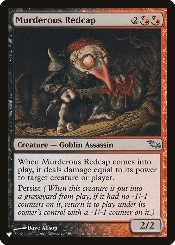 Murderous Redcap [PLIST]