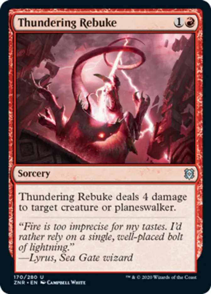 Thundering Rebuke [ZNR] (F)