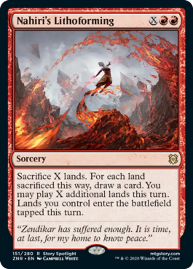 Nahiri's Lithoforming [ZNR] (F)