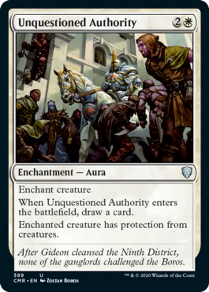 Unquestioned Authority <precon> [CMR]