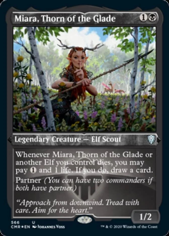 Miara, Thorn of the Glade <etched> [CMR] (F)
