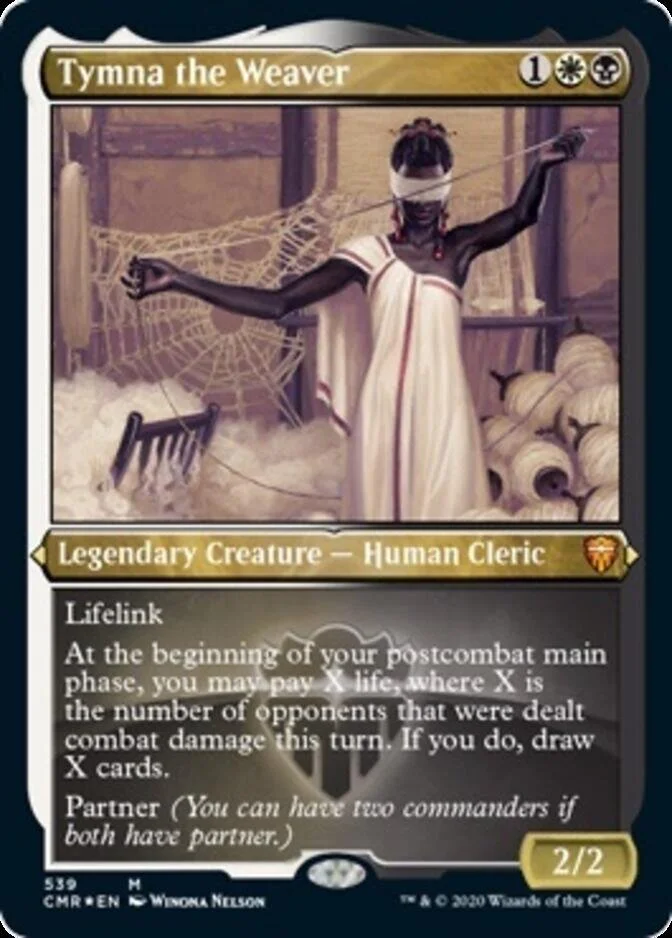 Tymna the Weaver <etched> [CMR] (F)