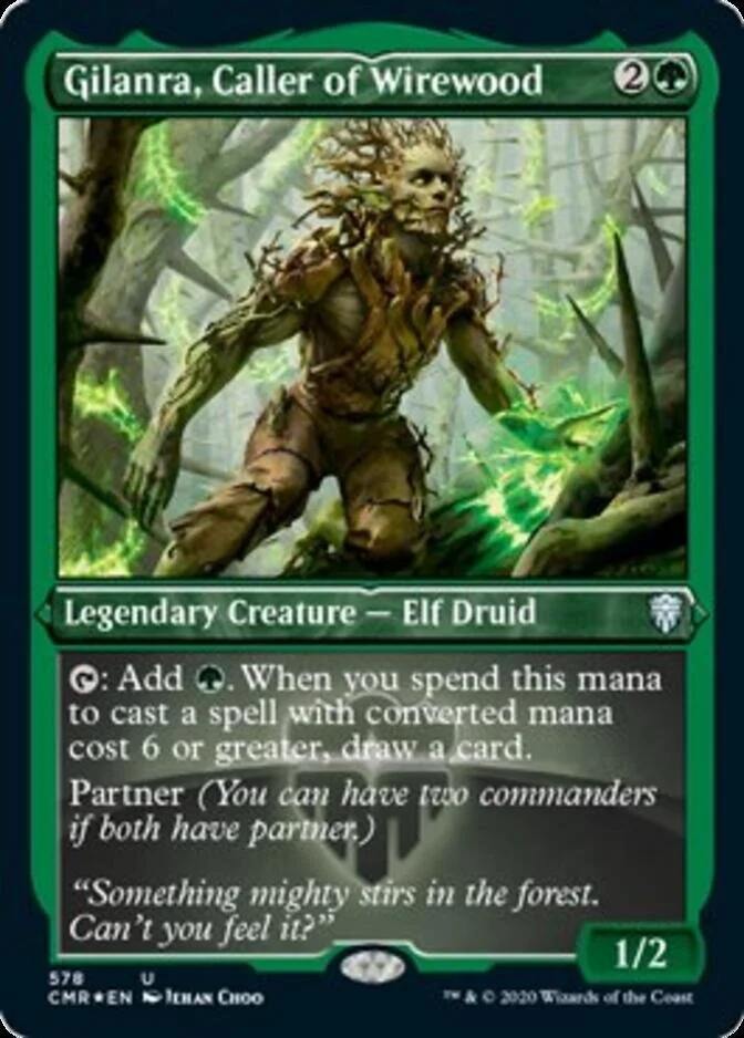 Gilanra, Caller of Wirewood <etched> [CMR] (F)