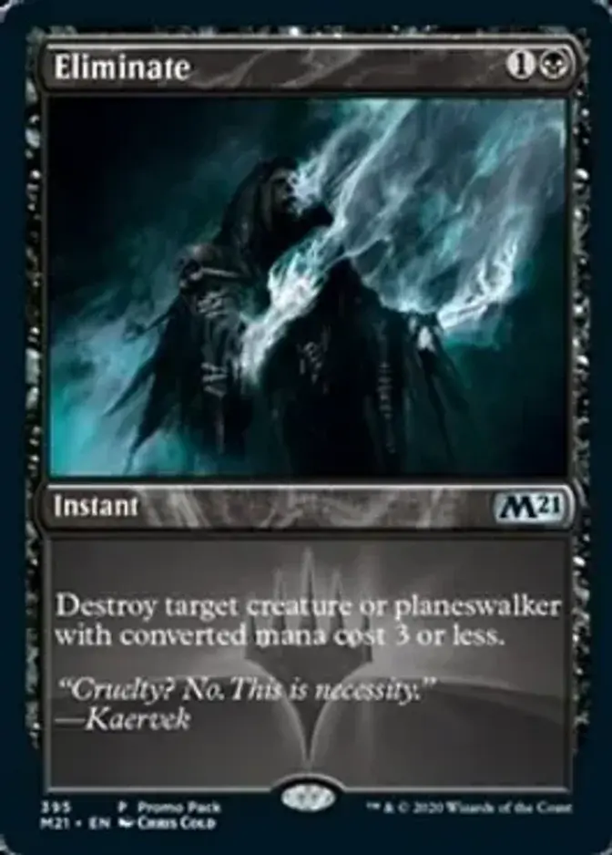 Eliminate <promo pack> [M21]