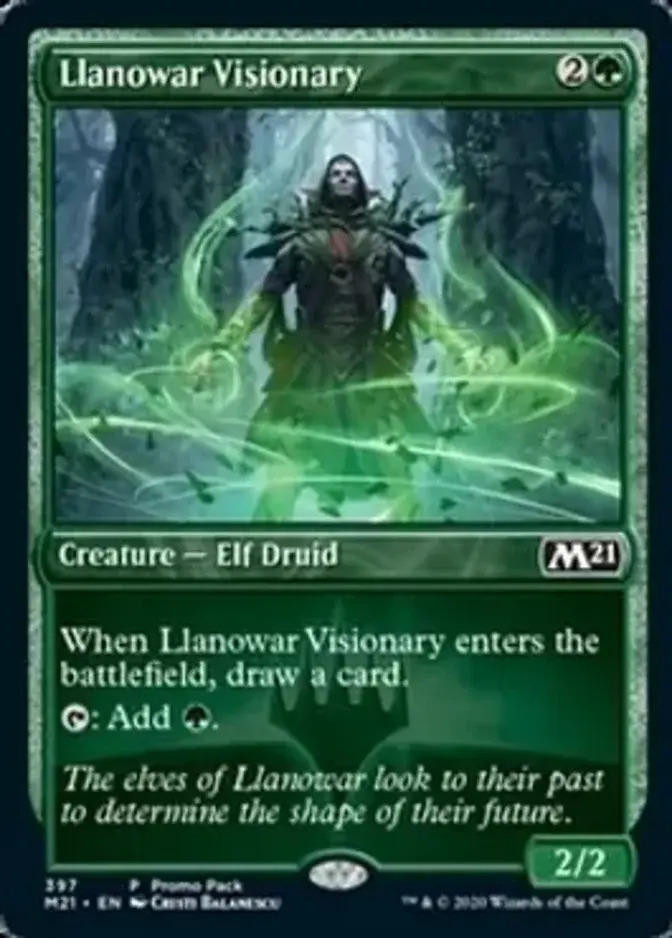 Llanowar Visionary <promo pack> [M21]