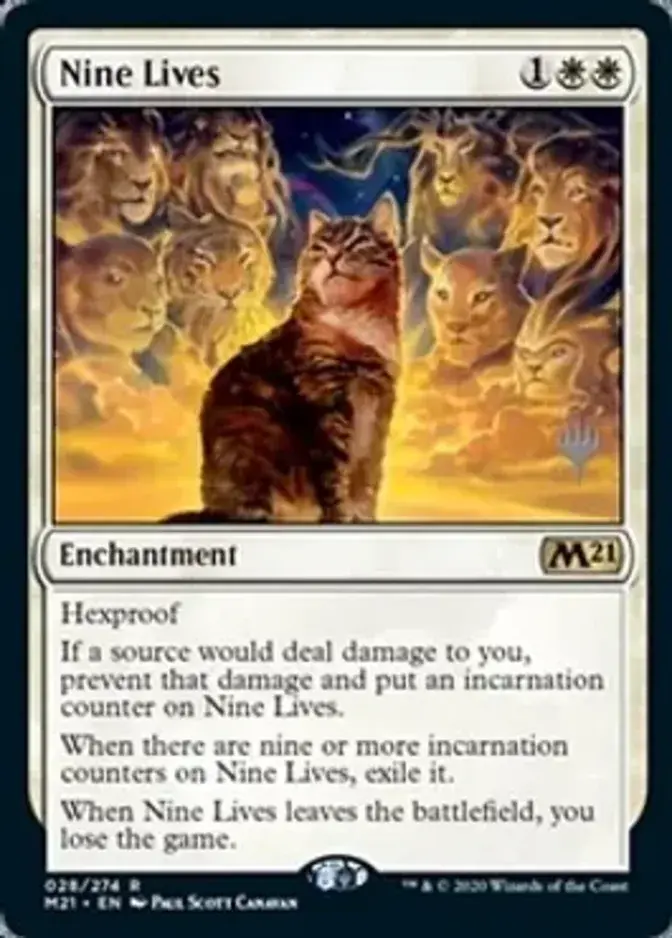 Nine Lives <planeswalker stamp> [M21] (F)
