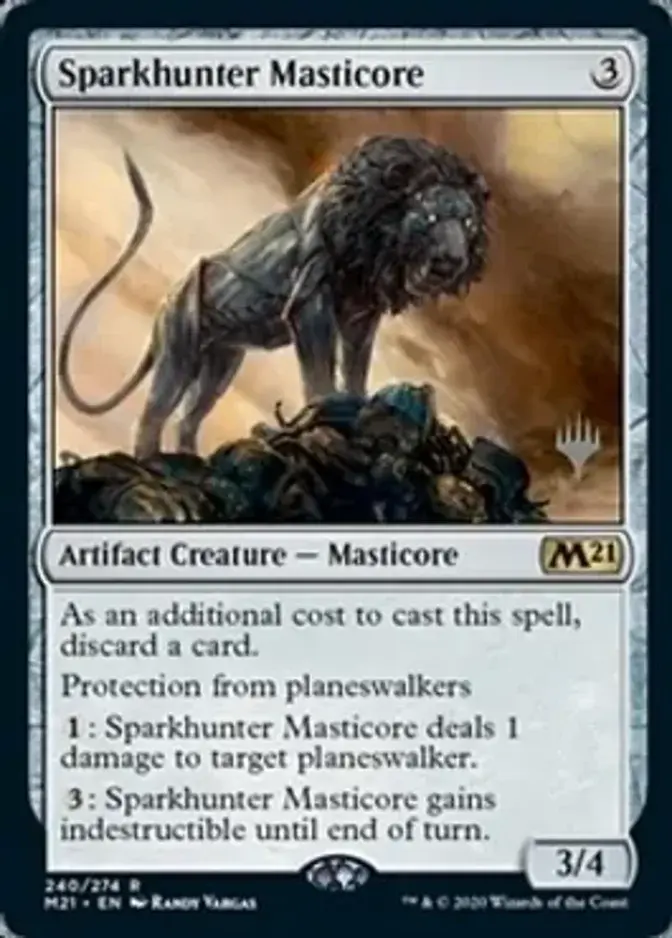 Sparkhunter Masticore <planeswalker stamp> [M21]
