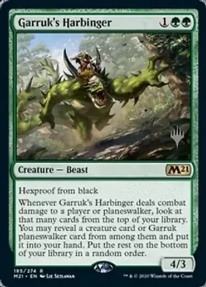 Garruk's Harbinger <planeswalker stamp> [M21] (F)