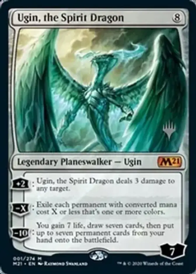 Ugin, the Spirit Dragon <planeswalker stamp> [M21] (F)