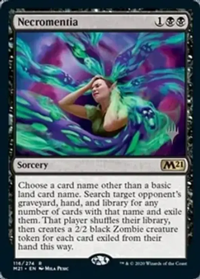 Necromentia <planeswalker stamp> [M21] (F)