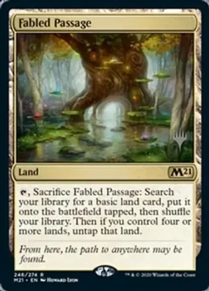 Fabled Passage <planeswalker stamp> [M21] (F)