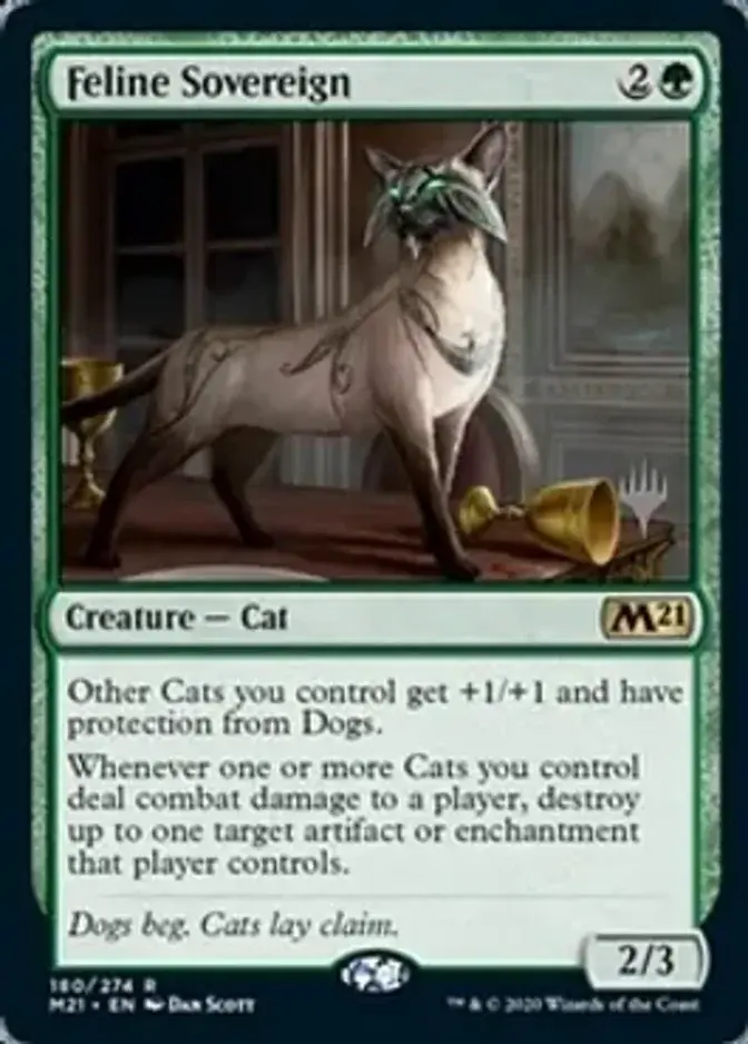 Feline Sovereign <planeswalker stamp> [M21]