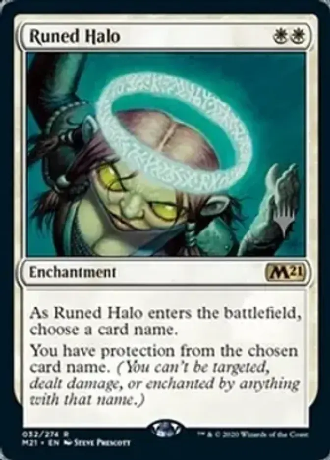Runed Halo <planeswalker stamp> [M21]