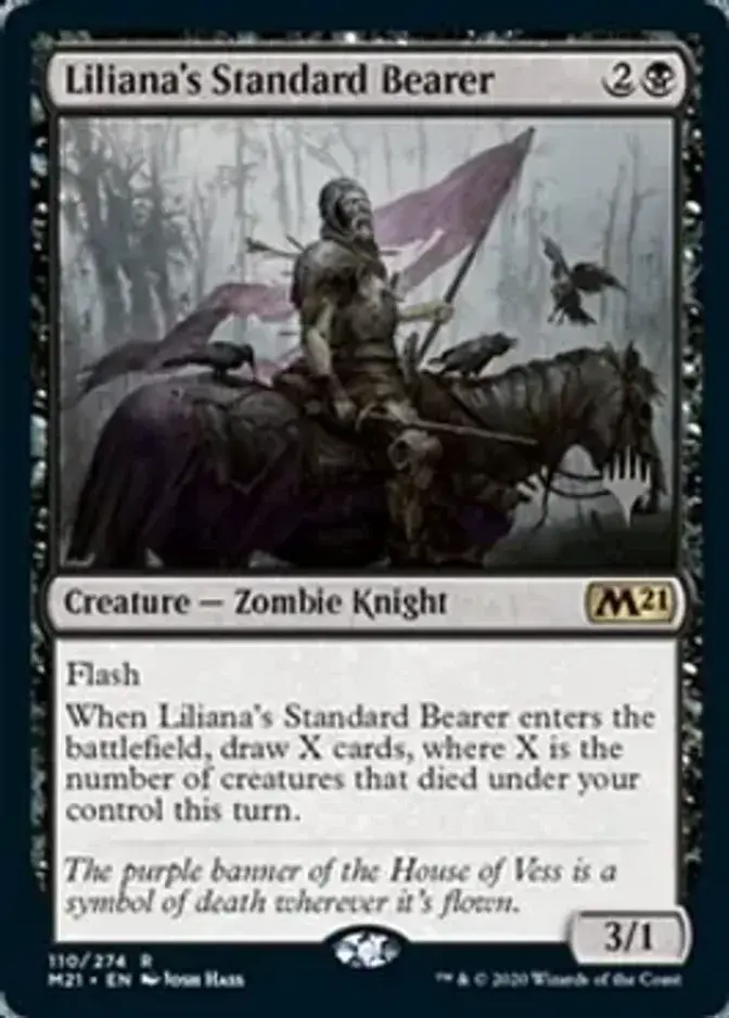 Liliana's Standard Bearer <planeswalker stamp> [M21] (F)