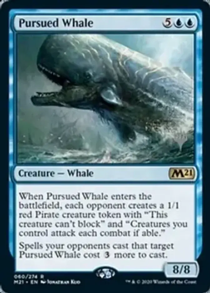 Pursued Whale <planeswalker stamp> [M21] (F)