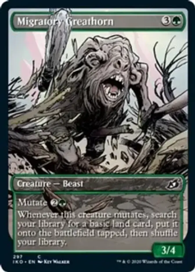 Migratory Greathorn <showcase> [IKO] (F)