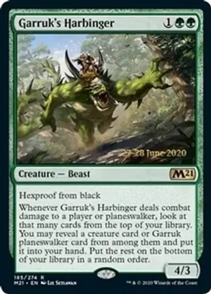 Garruk's Harbinger <prerelease> [M21] (F)