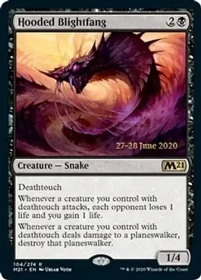 Hooded Blightfang <prerelease> [M21] (F)