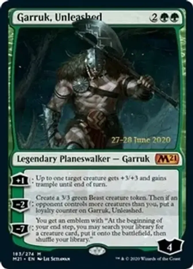 Garruk, Unleashed <prerelease> [M21] (F)