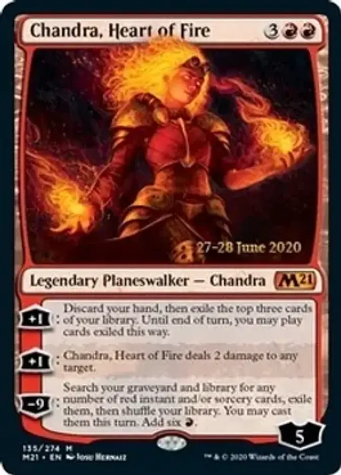 Chandra, Heart of Fire <prerelease> [M21] (F)