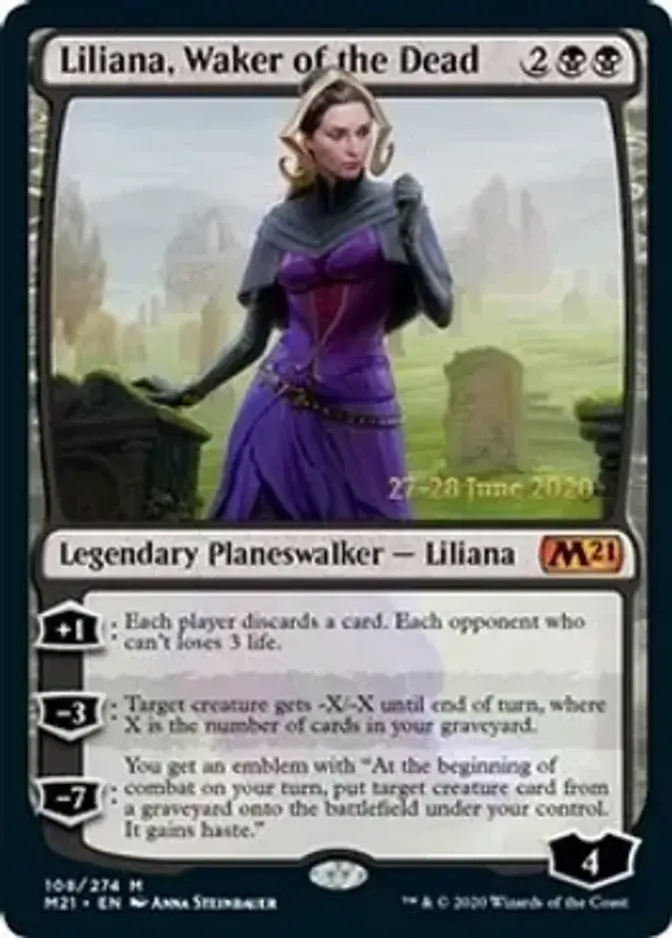 Liliana, Waker of the Dead <prerelease> [M21] (F)