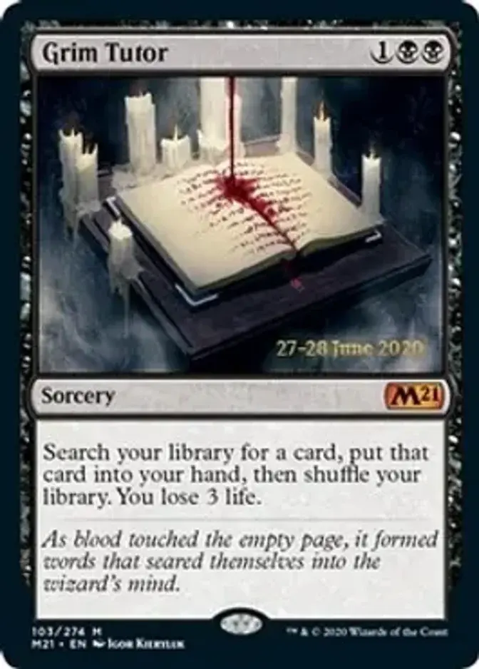 Grim Tutor <prerelease> [M21] (F)