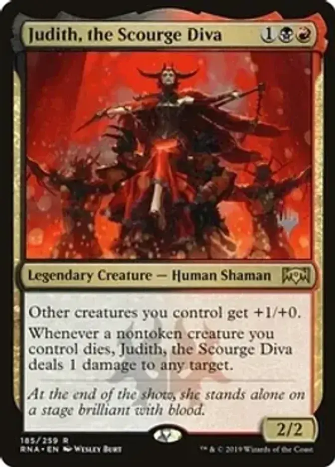 Judith, the Scourge Diva <planeswalker stamp> [PTHB]