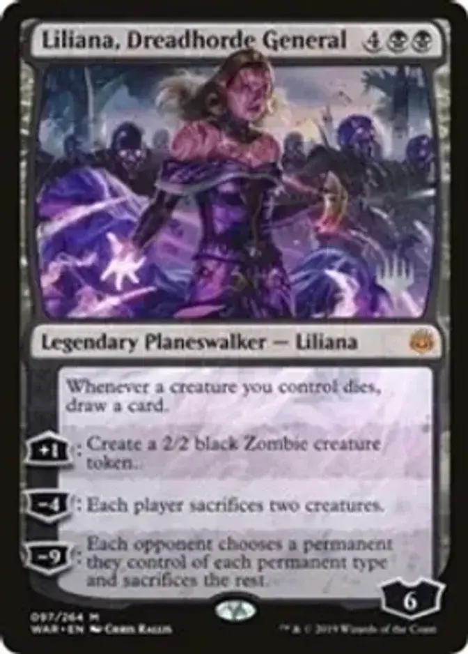 Liliana, Dreadhorde General <planeswalker stamp> [PTHB]