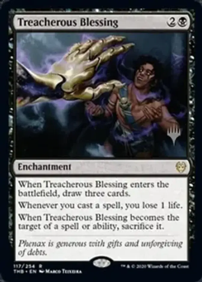Treacherous Blessing <planeswalker stamp> [PTHB]