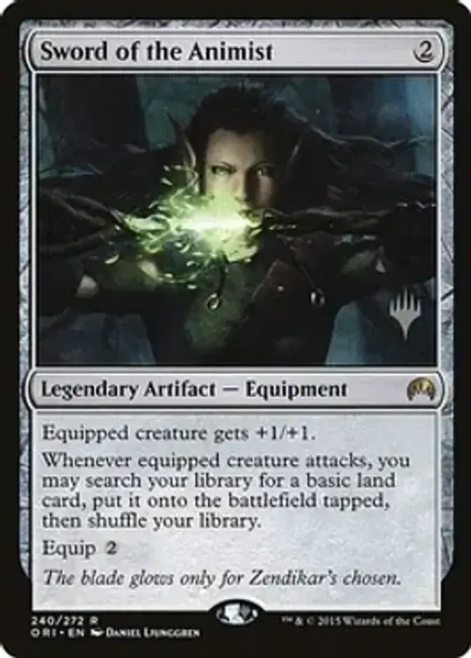 Sword of the Animist <planeswalker stamp> [PTHB]