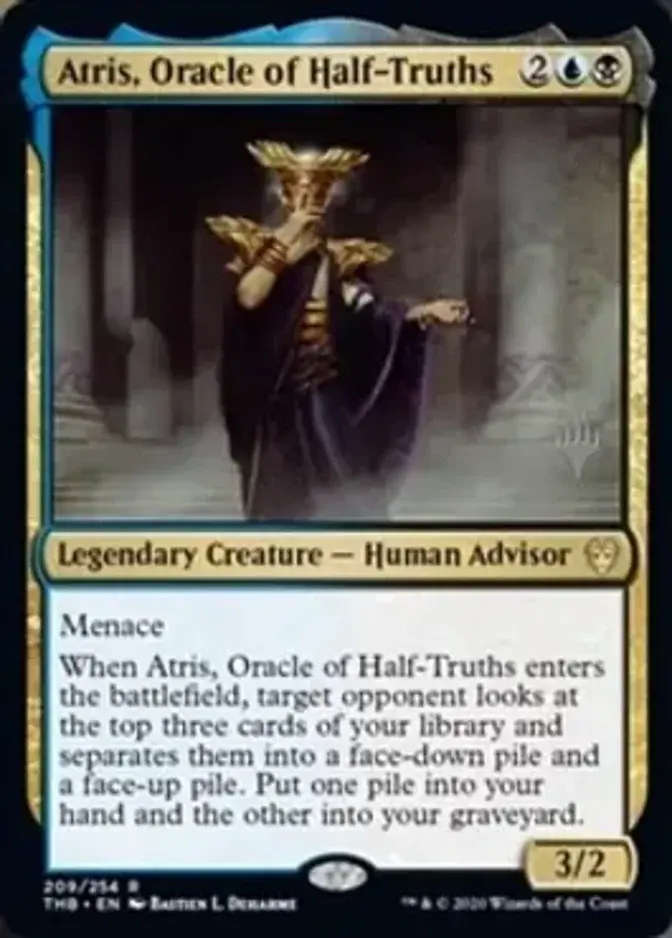 Atris, Oracle of Half-Truths <planeswalker stamp> [PTHB]