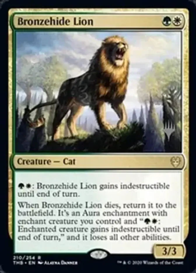 Bronzehide Lion <planeswalker stamp> [PTHB]