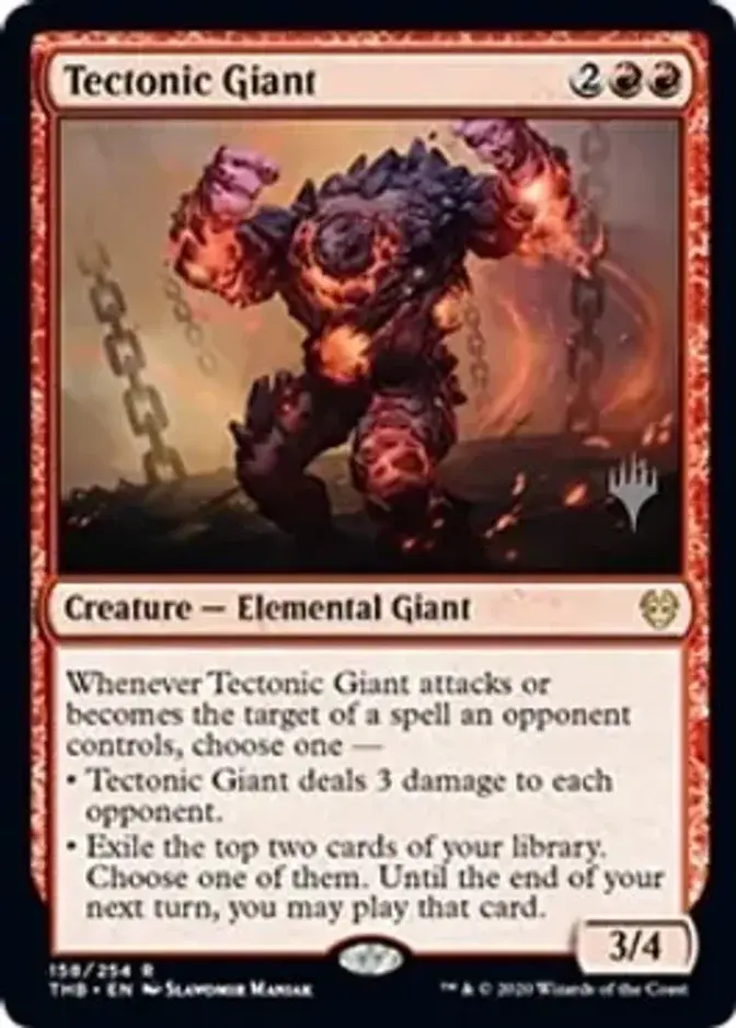 Tectonic Giant <planeswalker stamp> [PTHB]