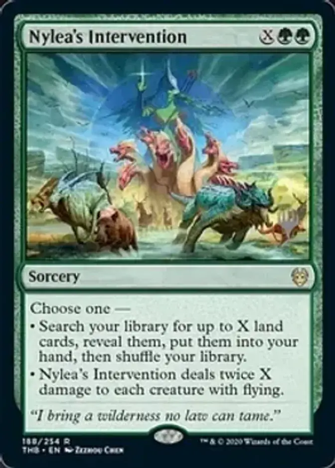 Nylea's Intervention <planeswalker stamp> [PTHB]