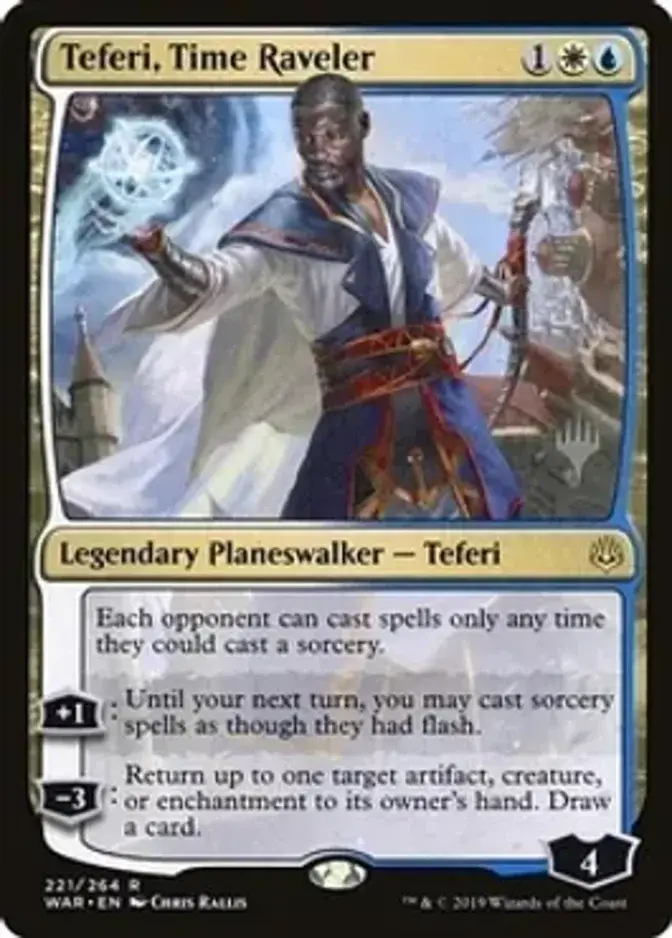 Teferi, Time Raveler <planeswalker stamp> [PTHB] (F)