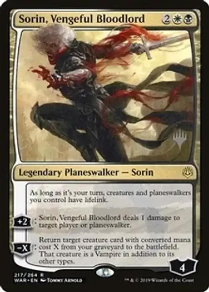 Sorin, Vengeful Bloodlord <planeswalker stamp> [PTHB] (F)
