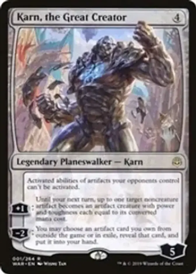 Karn, the Great Creator <planeswalker stamp> [PTHB] (F)
