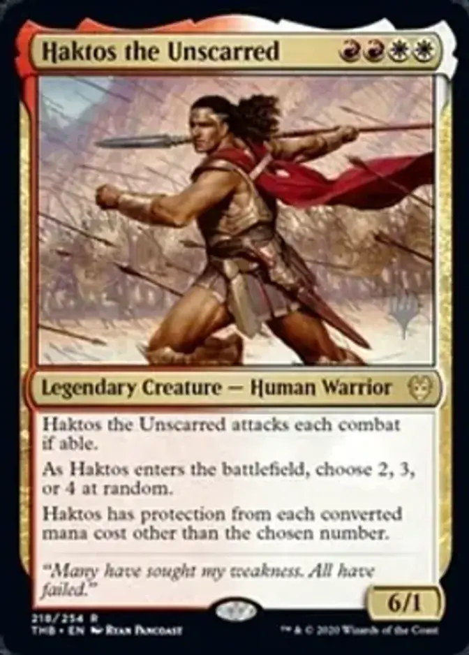 Haktos the Unscarred <planeswalker stamp> [PTHB] (F)