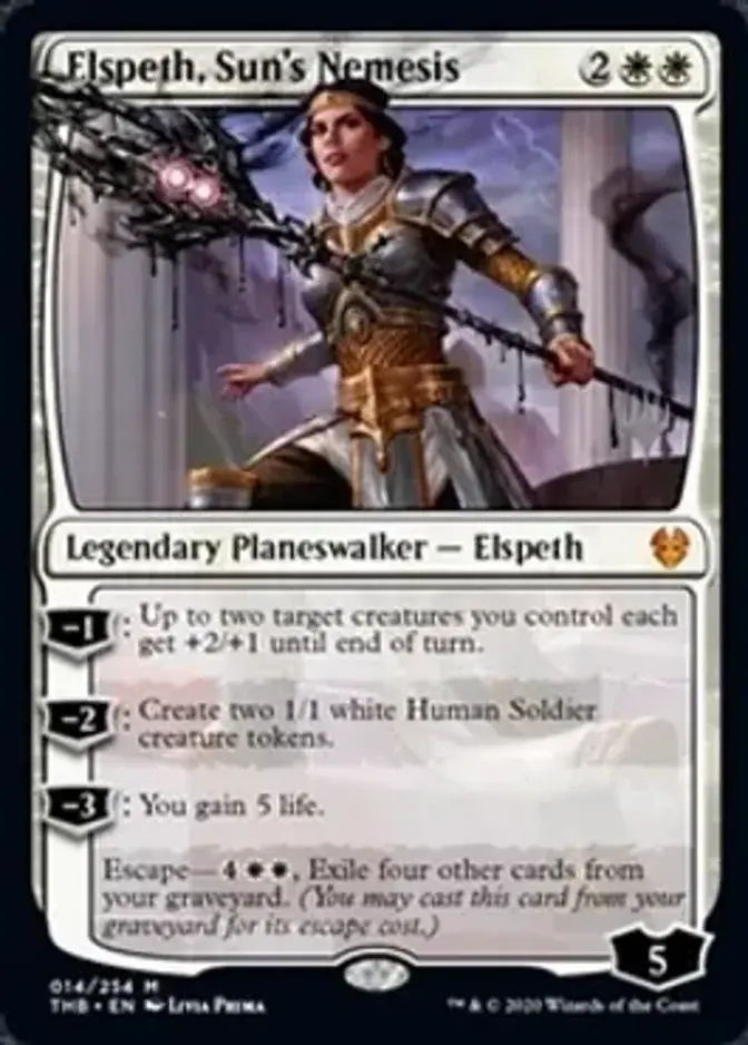 Elspeth, Sun's Nemesis <planeswalker stamp> [PTHB] (F)