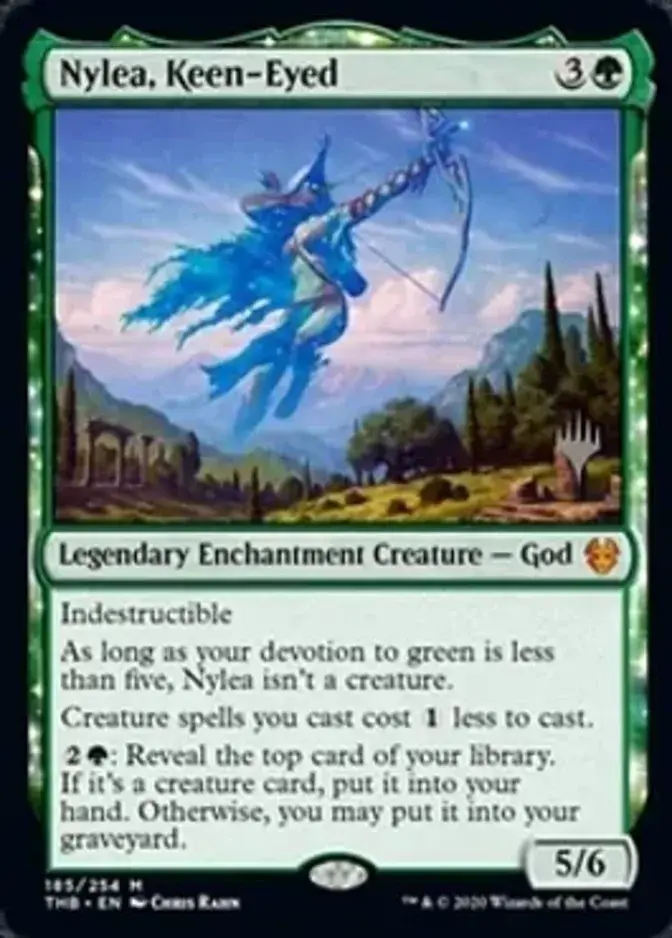 Nylea, Keen-Eyed <planeswalker stamp> [PTHB] (F)