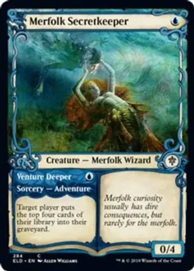 Merfolk Secretkeeper <showcase> [ELD] (F)