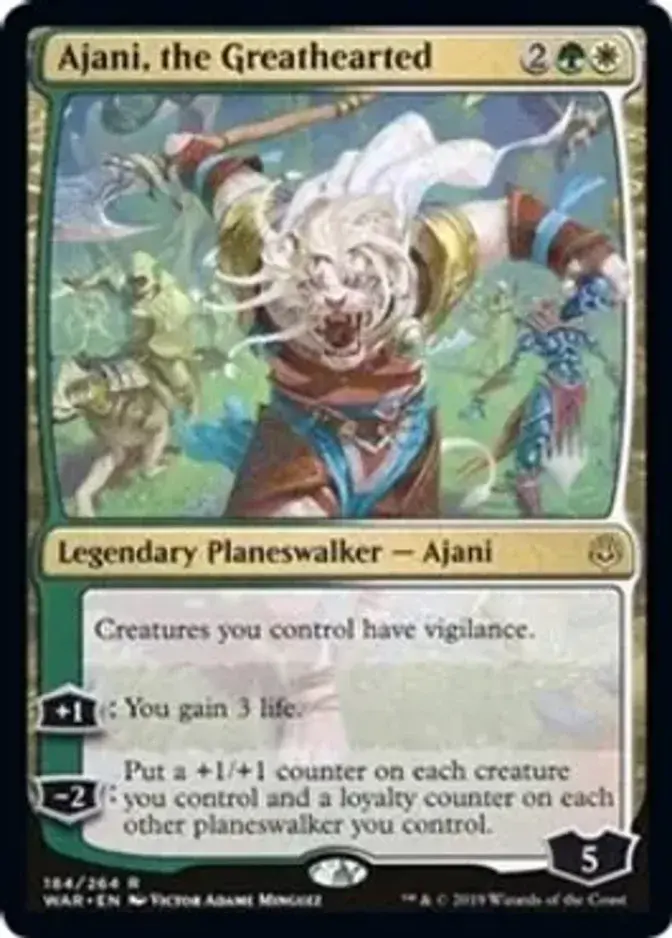 Ajani, the Greathearted <planeswalker stamp> [PELD]