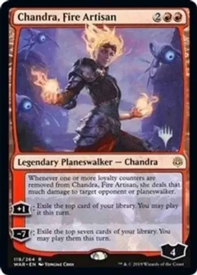 Chandra, Fire Artisan <planeswalker stamp> [PELD]