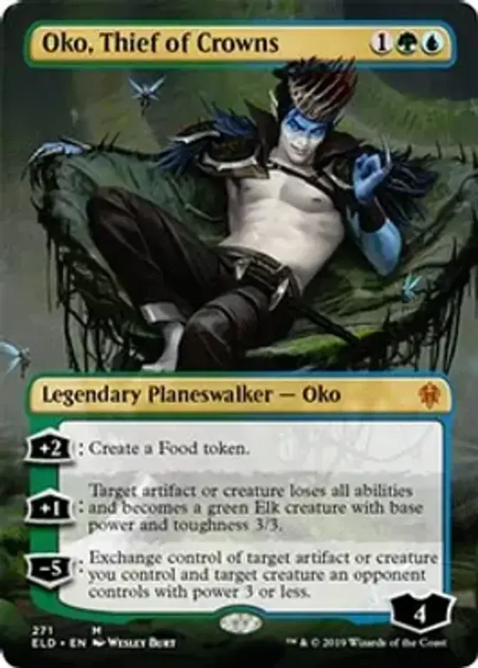 Oko, Thief of Crowns <borderless> [ELD]