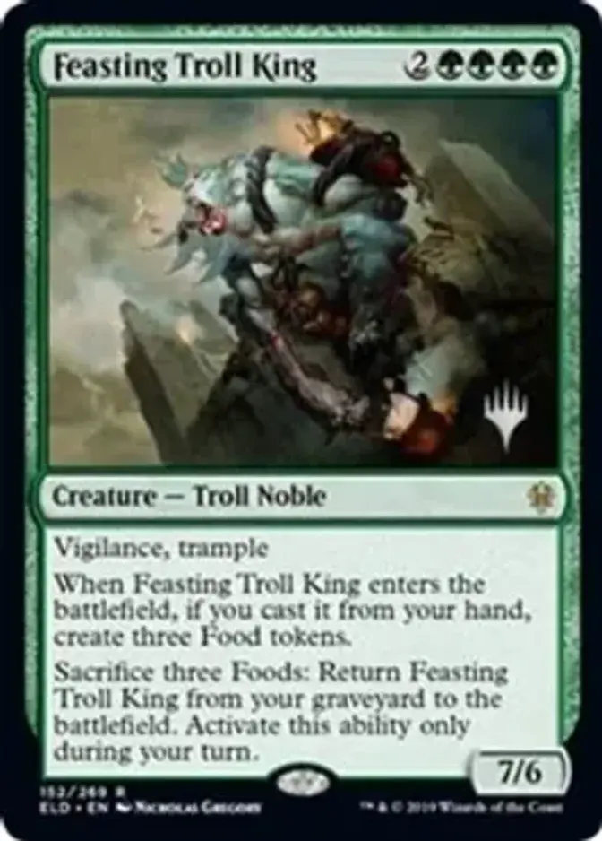 Feasting Troll King <planeswalker stamp> [PELD]