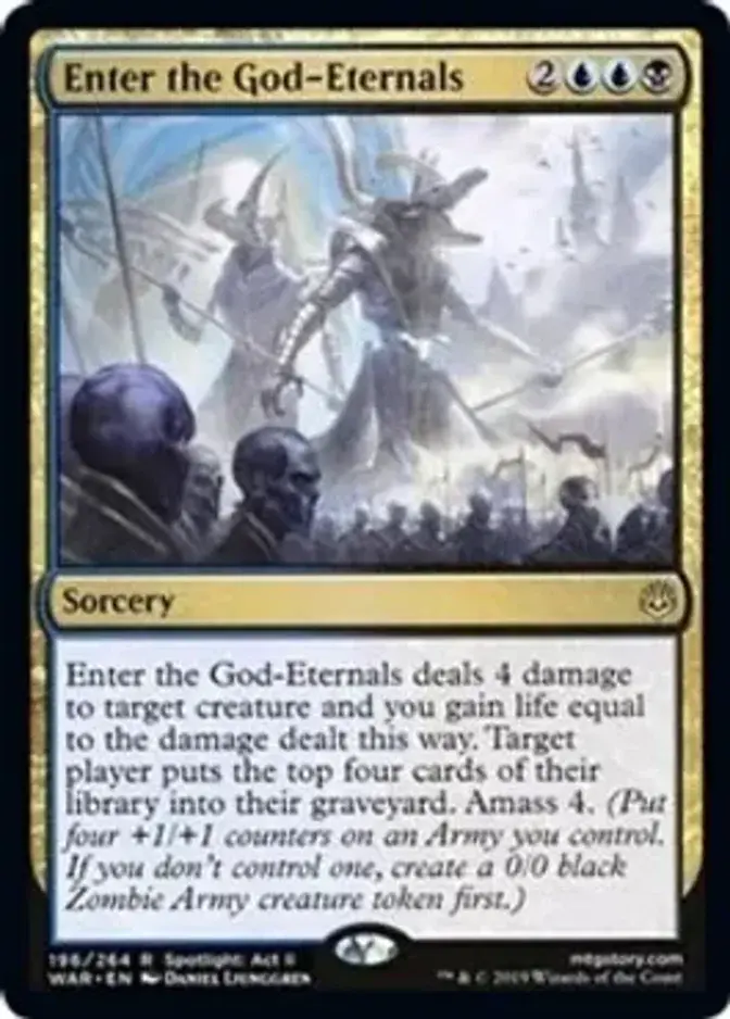 Enter the God-Eternals <planeswalker stamp> [PELD]