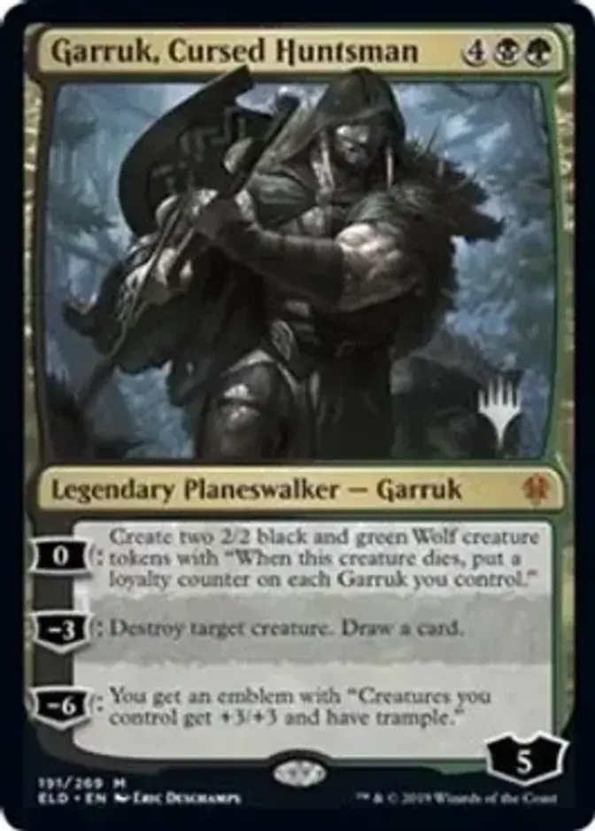 Garruk, Cursed Huntsman <planeswalker stamp> [PELD]