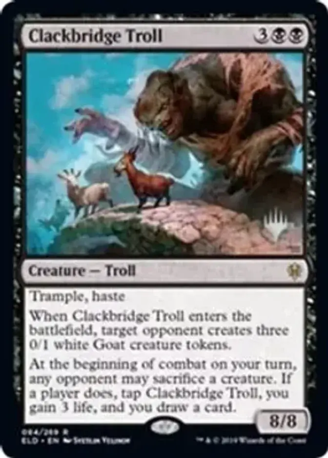 Clackbridge Troll <planeswalker stamp> [PELD] (F)